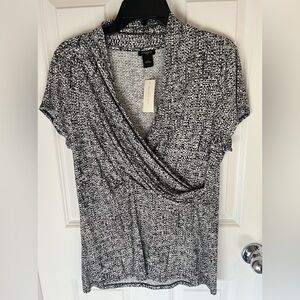 Ann Taylor Monochrome Textured top